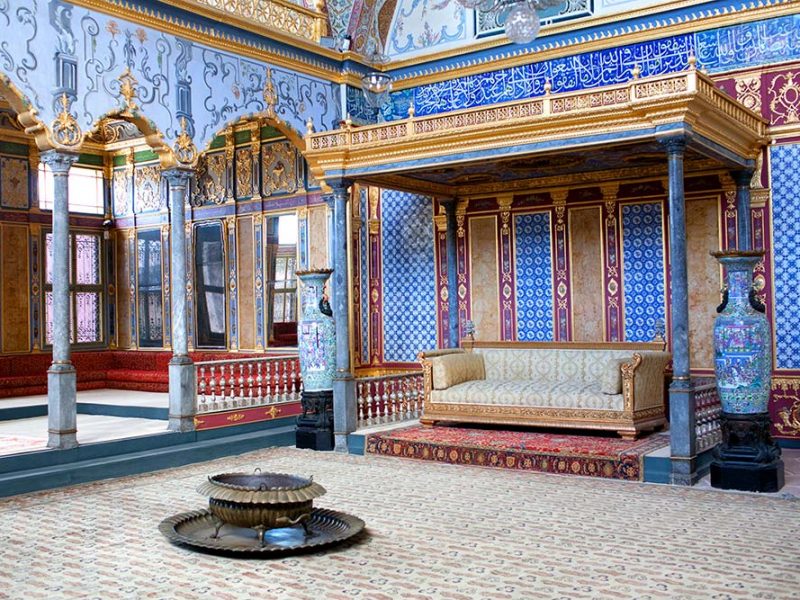 Salon v haremu v Istanbulu